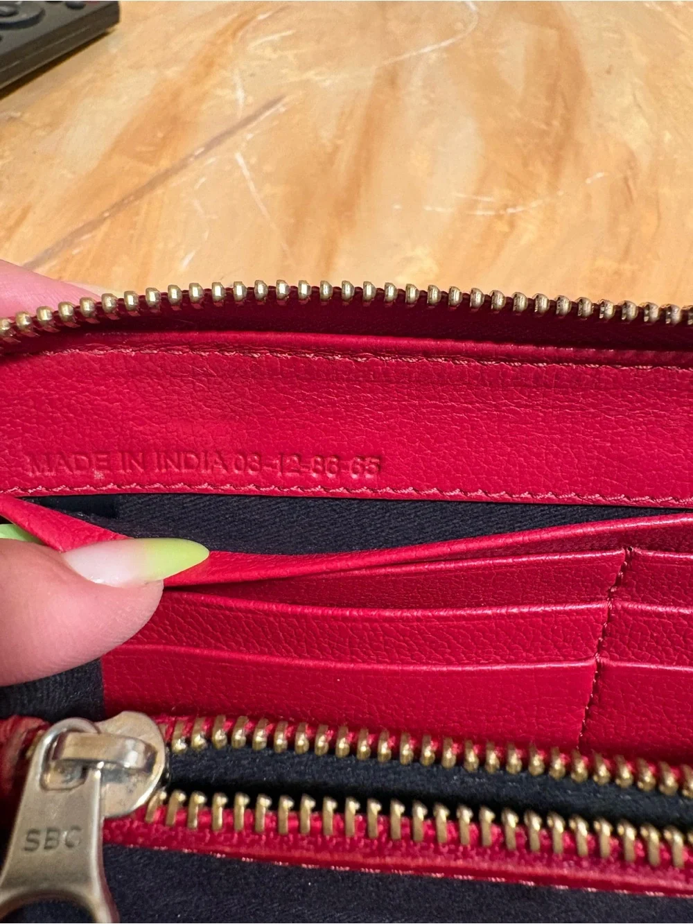 See By Chloe Red zip-around wallet